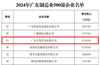 上升5位！第27位！兴发铝业再次登榜广东制造业500强